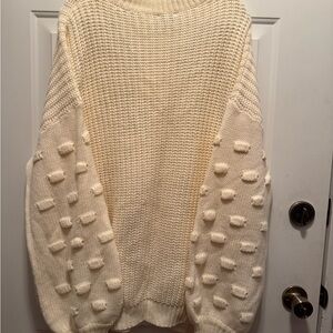 Cozy Cream Knit Sweater